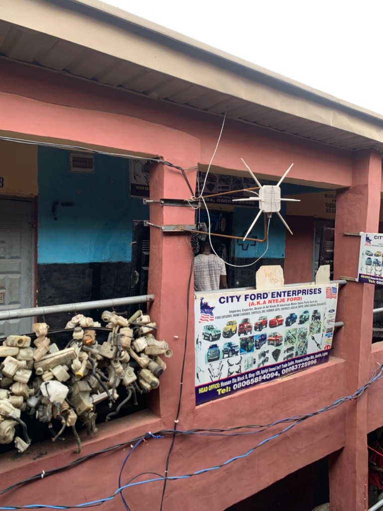 Physical High-Gain Access Point Antenna at Hassanola Block